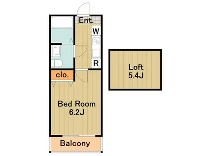 アザーレ・キュリオス柿生(1K/3階)の間取り写真