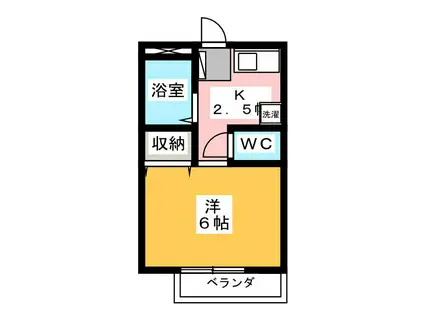 パナ上井草(1K/1階)の間取り写真