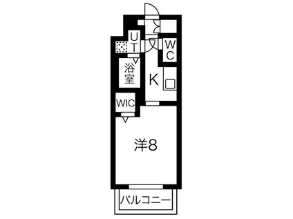 ワールドアイ天王寺ミラージュ(1K/10階)の間取り写真