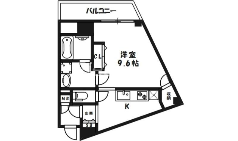 ラムアンドエヌエンタープライズ(1K/5階)の間取り写真