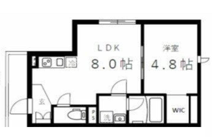 K RESIDENCE(1LDK/3階)の間取り写真