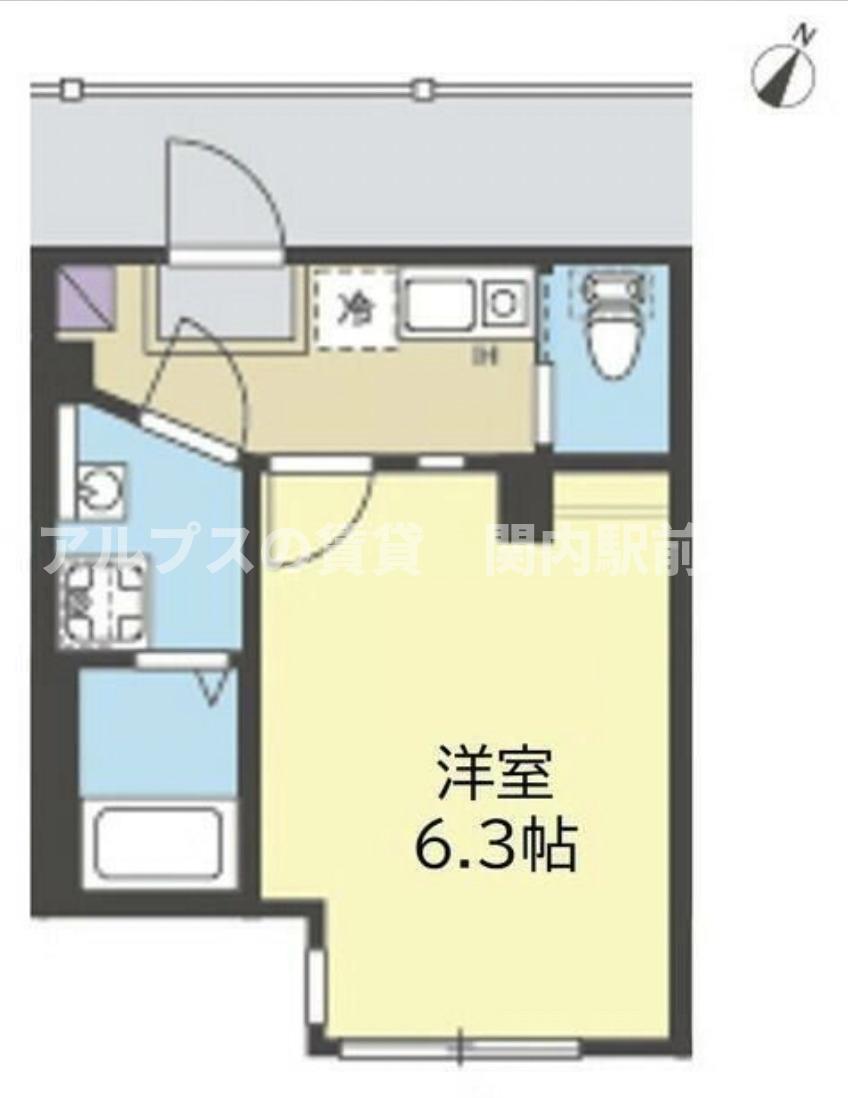 ALMO新杉田(1K/1階)の間取り写真