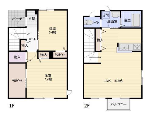 アークテラス大寛(2LDK/1階)の間取り写真