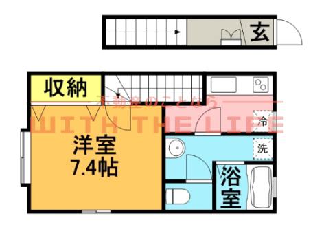 EXCEL VIEW II(1K/2階)の間取り写真