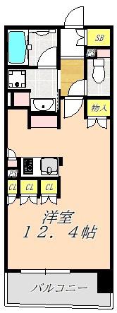 パークアクシス梅田(ワンルーム/11階)の間取り写真