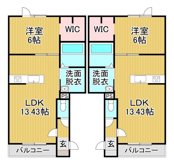 イースト GARDENIX(1LDK/2階)の間取り写真