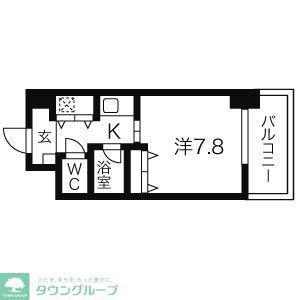 AXIS桜通内山(1K/12階)の間取り写真
