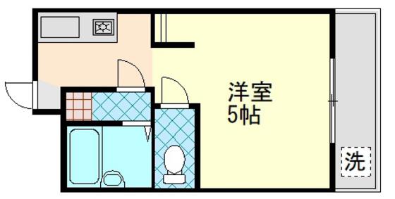 D-RESOOT(ワンルーム/2階)の間取り写真