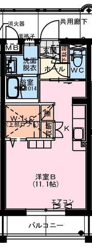 木花YMマンション(ワンルーム/3階)の間取り写真