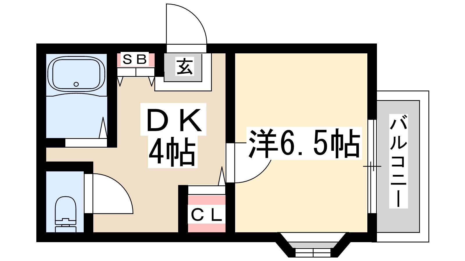 ハイクレスト橋本2(1K/3階)の間取り写真