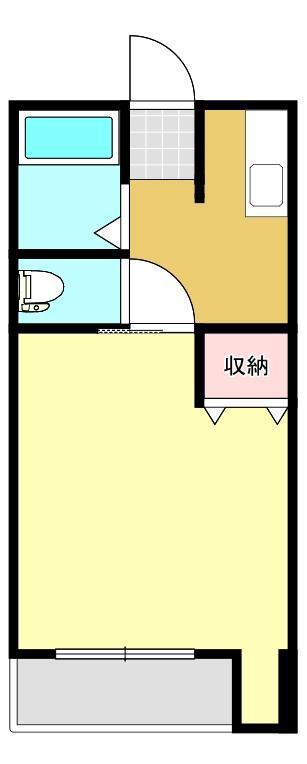 グリーンハウス壱番館(1K/1階)の間取り写真