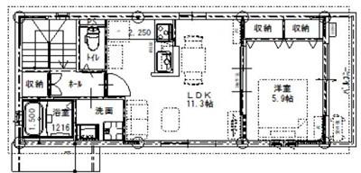 FELICITE ノース HILLS BISフェリシテ ノースヒ(1LDK/2階)の間取り写真