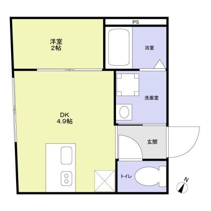 URBAN NEST 杉並(1DK/1階)の間取り写真