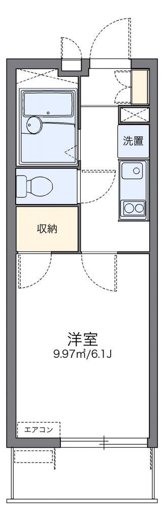レオパレス樽崎(1K/1階)の間取り写真