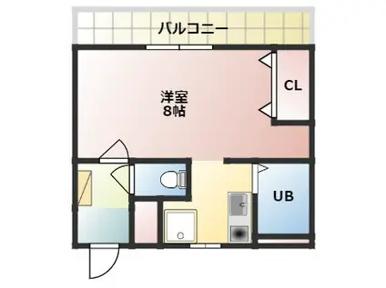 メモリーホーム11号館(1K/1階)の間取り写真
