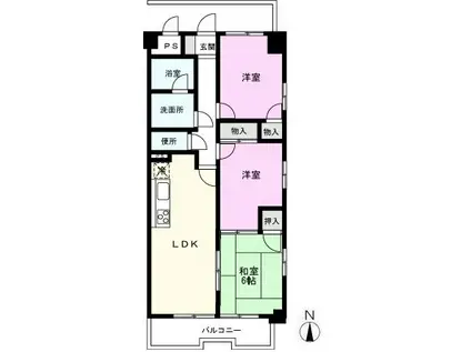 メゾン・ド・シノ(3LDK/3階)の間取り写真