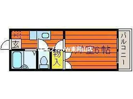 メゾンフェスタ(1K/3階)の間取り写真