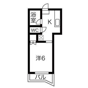 ベアーズマンション(1K/2階)の間取り写真
