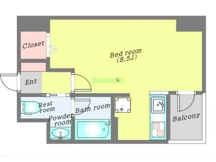 KDXレジデンス仙台駅東(ワンルーム/7階)の間取り写真