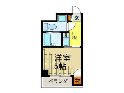 VILLA.I(ワンルーム/4階)の間取り写真