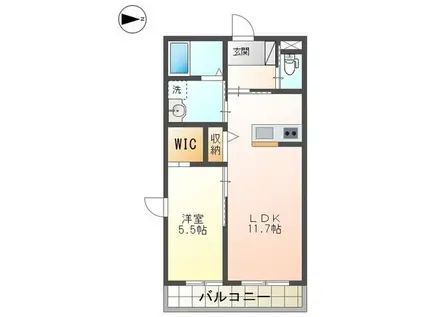 小田原市田島マンション工事(1LDK/3階)の間取り写真
