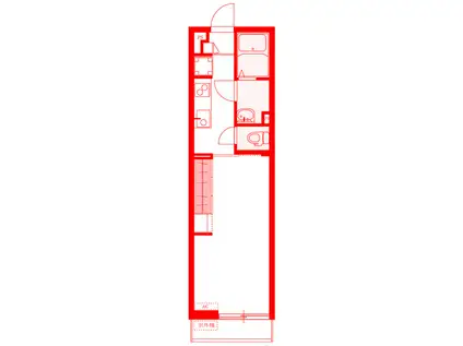 リブリ・T・S湘南台(1K/1階)の間取り写真