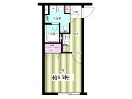 スタンズ門前仲町(1K/4階)の間取り写真