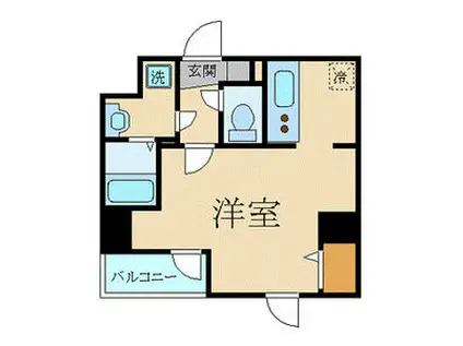 菱和パレス日本橋浜町(1K/11階)の間取り写真