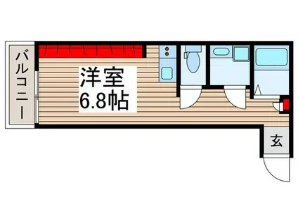AMBITION月吉(ワンルーム/2階)の間取り写真