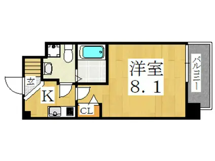 FDS WILL KOHAMA(1K/6階)の間取り写真