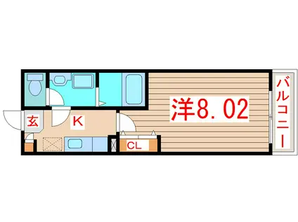 PENSHURST PLACE(1K/1階)の間取り写真