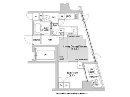 BPRレジデンス渋谷(1LDK/10階)の間取り写真