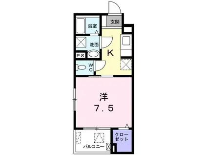 GRACE 大原(1K/3階)の間取り写真