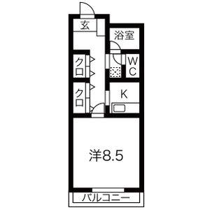 NTビル塩釜(1K/4階)の間取り写真
