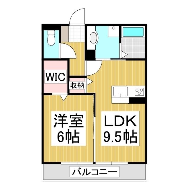 えんてらす宮川(1LDK/2階)の間取り写真