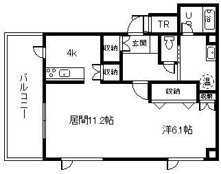 FGマンション(1LDK/2階)の間取り写真