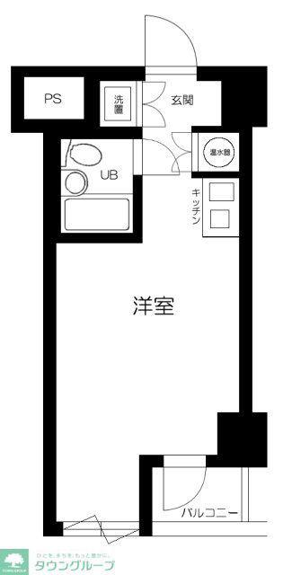 グローリア駒込(1K/4階)の間取り写真