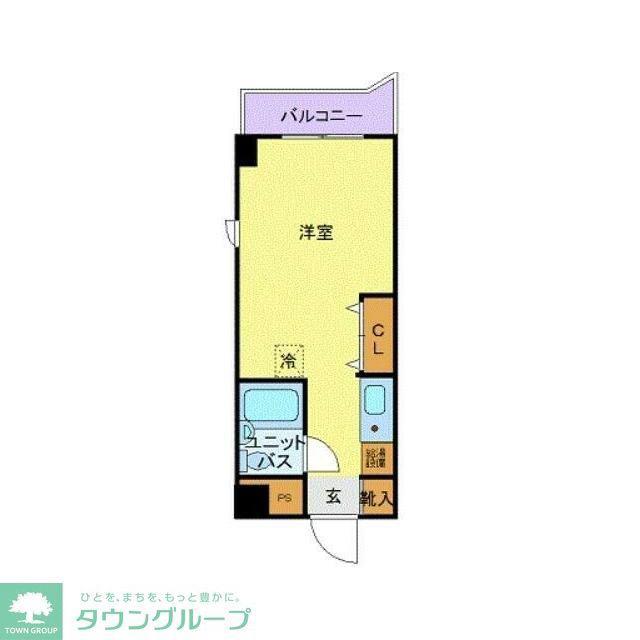 エルウィング板橋本町(ワンルーム/2階)の間取り写真