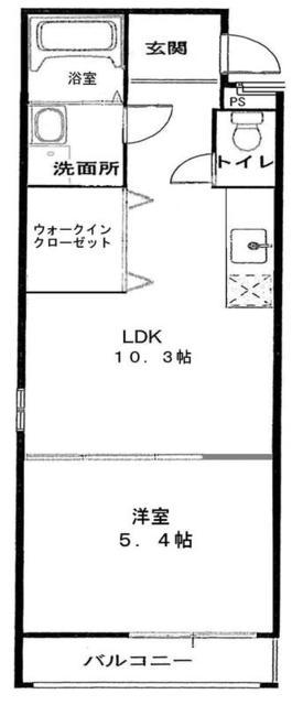 フジパレス堺大浜V番館(1LDK/2階)の間取り写真