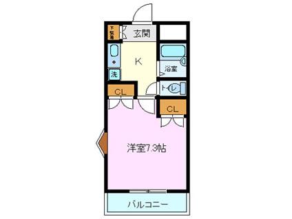 第2渡辺ビル(1K/1階)の間取り写真