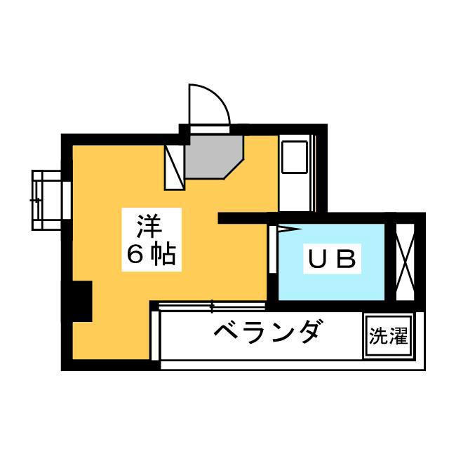 ニューライフ上石神井(ワンルーム/5階)の間取り写真