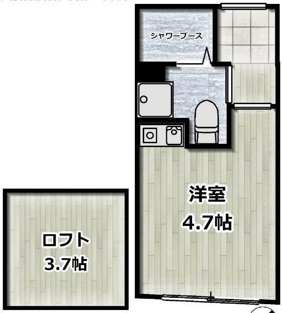 Cクレール中野(ワンルーム/2階)の間取り写真