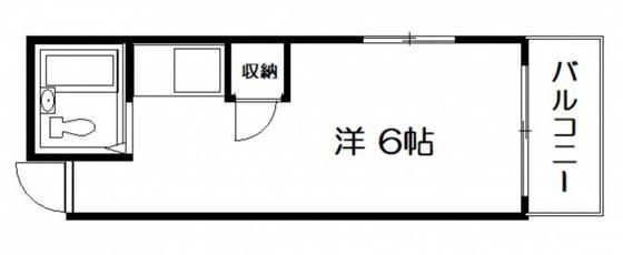 フジビル21(ワンルーム/3階)の間取り写真