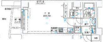 プレステージ東長崎(ワンルーム/1階)の間取り写真