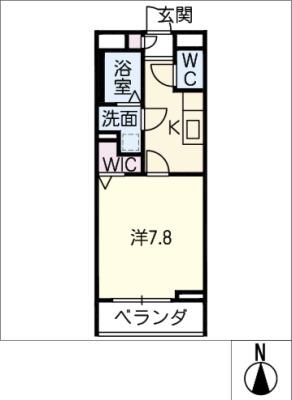 リコルテ パルファン(1K/2階)の間取り写真