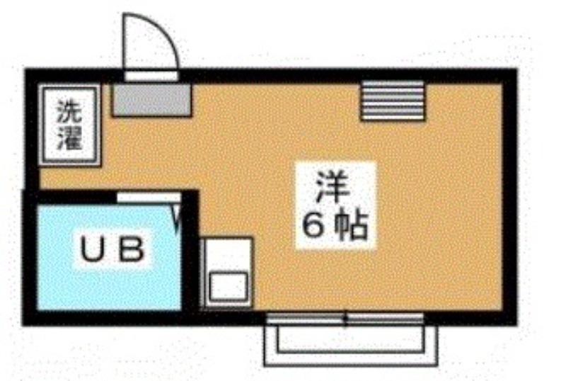 クロノス飛田給(ワンルーム/1階)の間取り写真