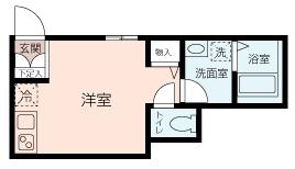 KANAZAWA FLOORS(ワンルーム/2階)の間取り写真