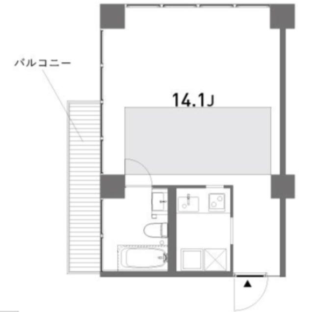 FRAMES(1K/7階)の間取り写真