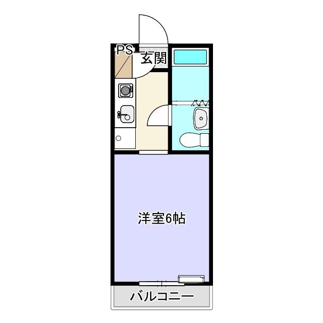 NOOK ヌック(1K/1階)の間取り写真