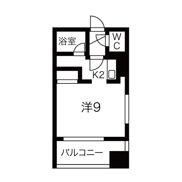 F MAISON TEINE(1K/4階)の間取り写真